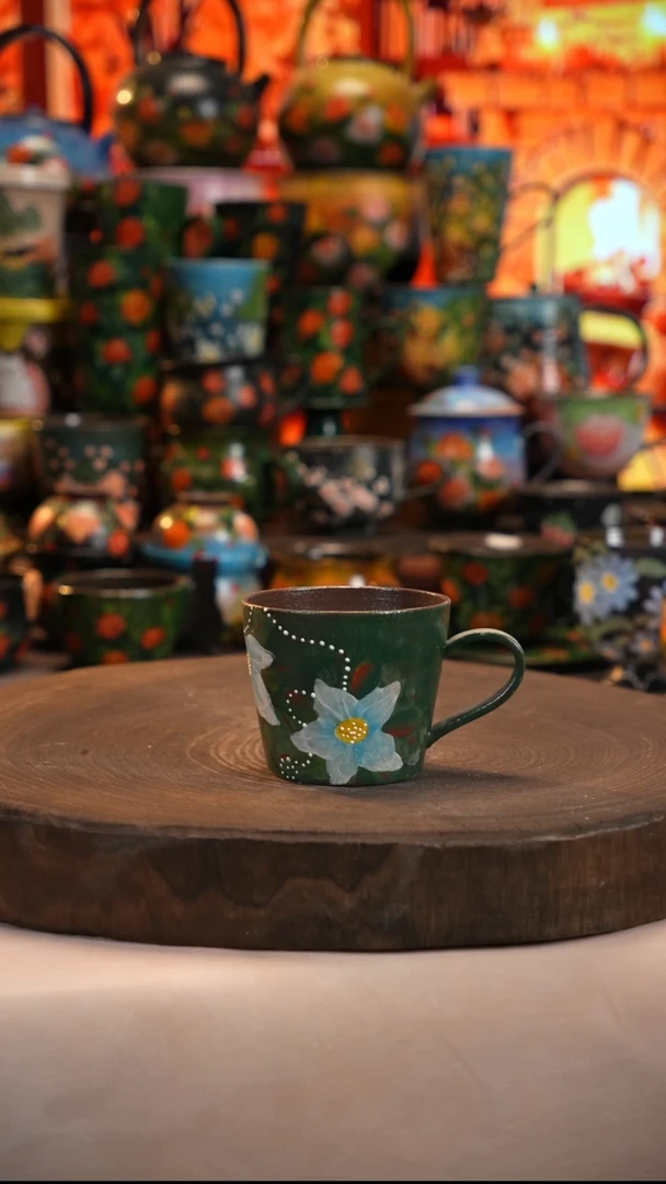 油画   釉下彩   杯子