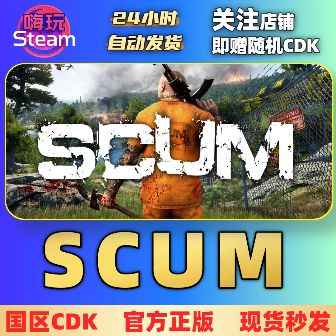 Steam游戏 人渣 SCUM  电脑端  国区正版CDk激活码