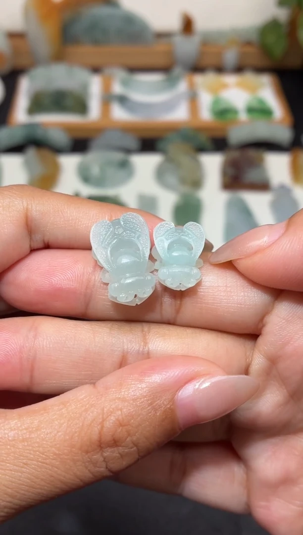 未镶嵌定制翡翠桃****⭐苍蝇
