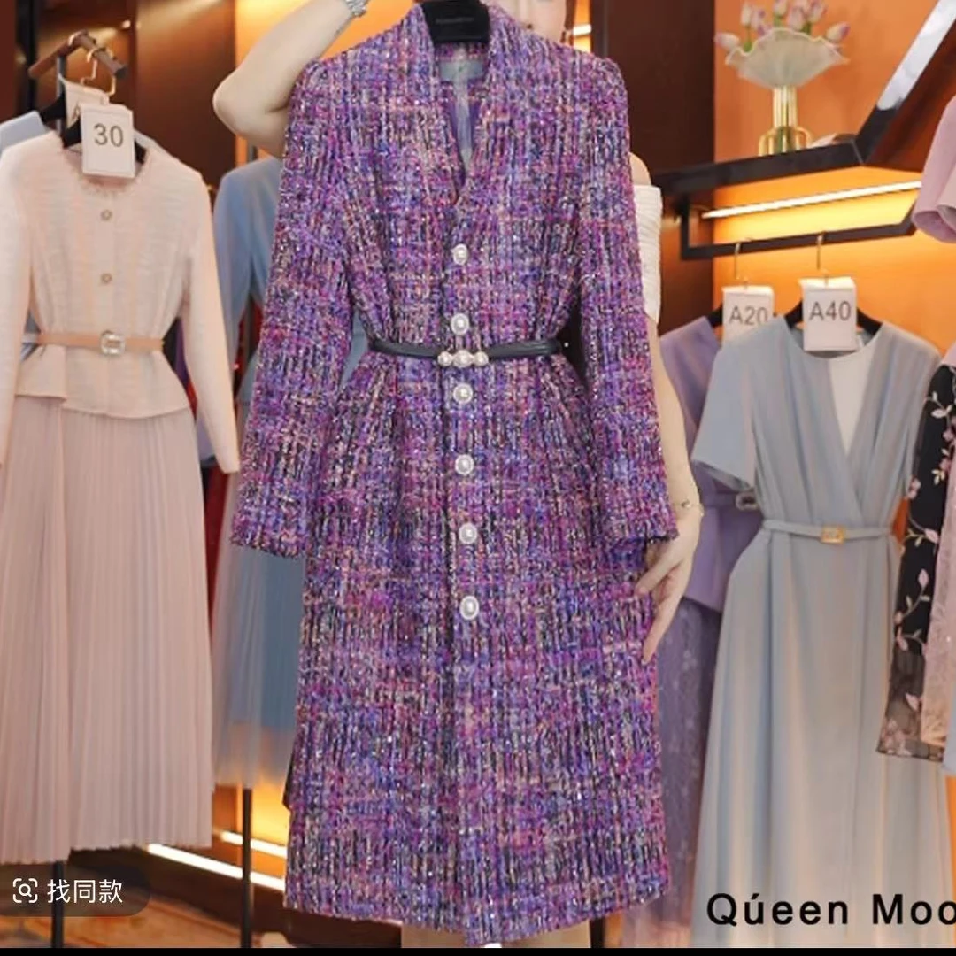 长袖小香风常规款宽松型短外套风衣时尚重工轻奢秋冬