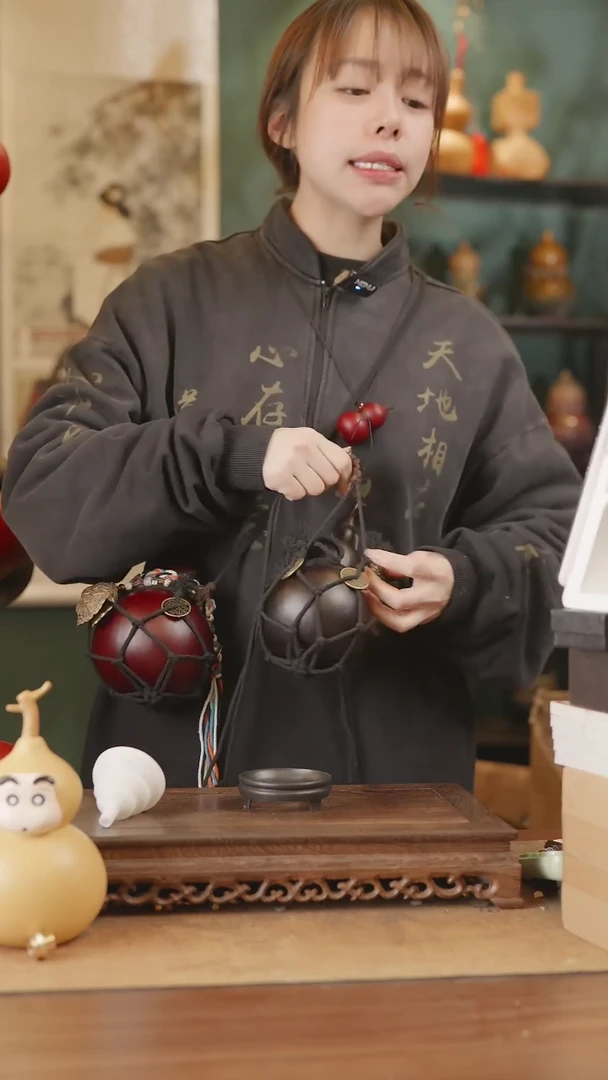 【闪购商品】250号精品天然大漆工艺防渗内胆酒葫芦~