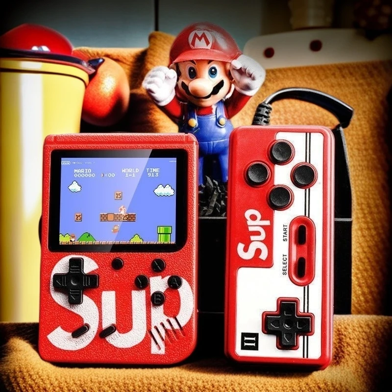 新款双人400合1掌上游戏机SUP掌机怀旧经典小型游戏机学生双打PSP