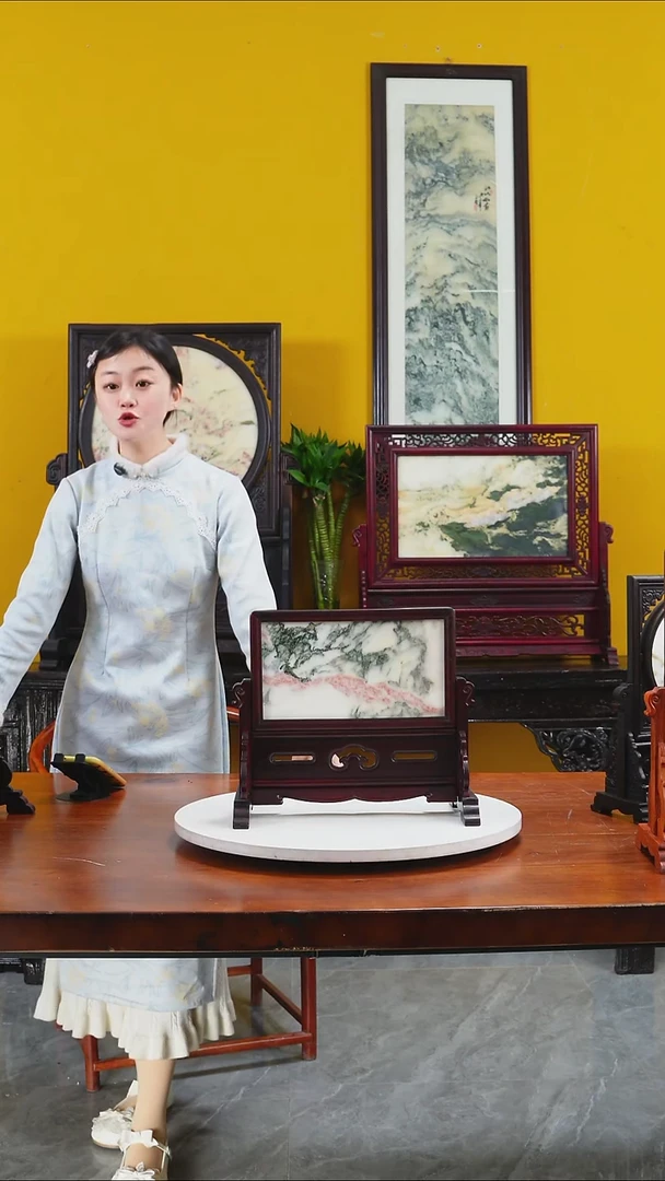 石材天然大理石画摆件