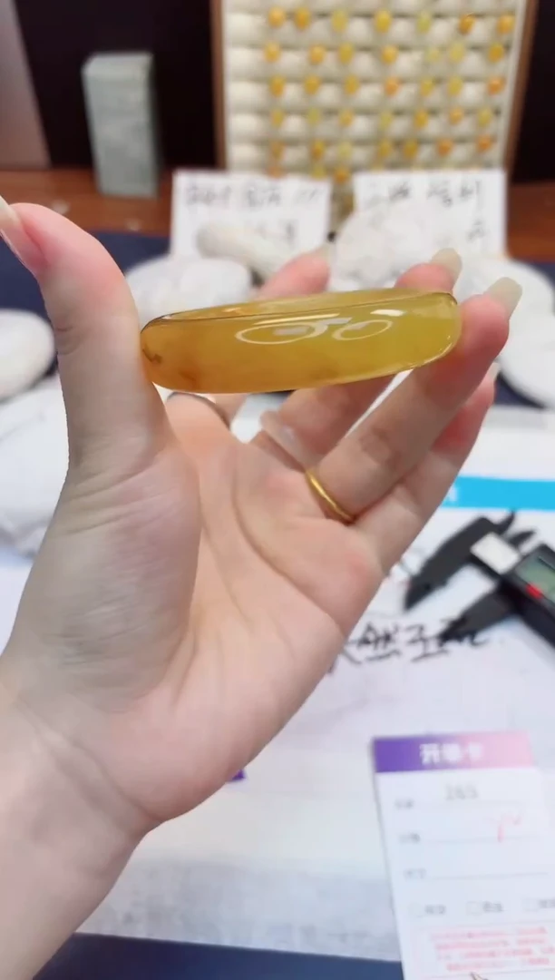 未镶嵌手镯石英质玉265-财气镯-圈口51
