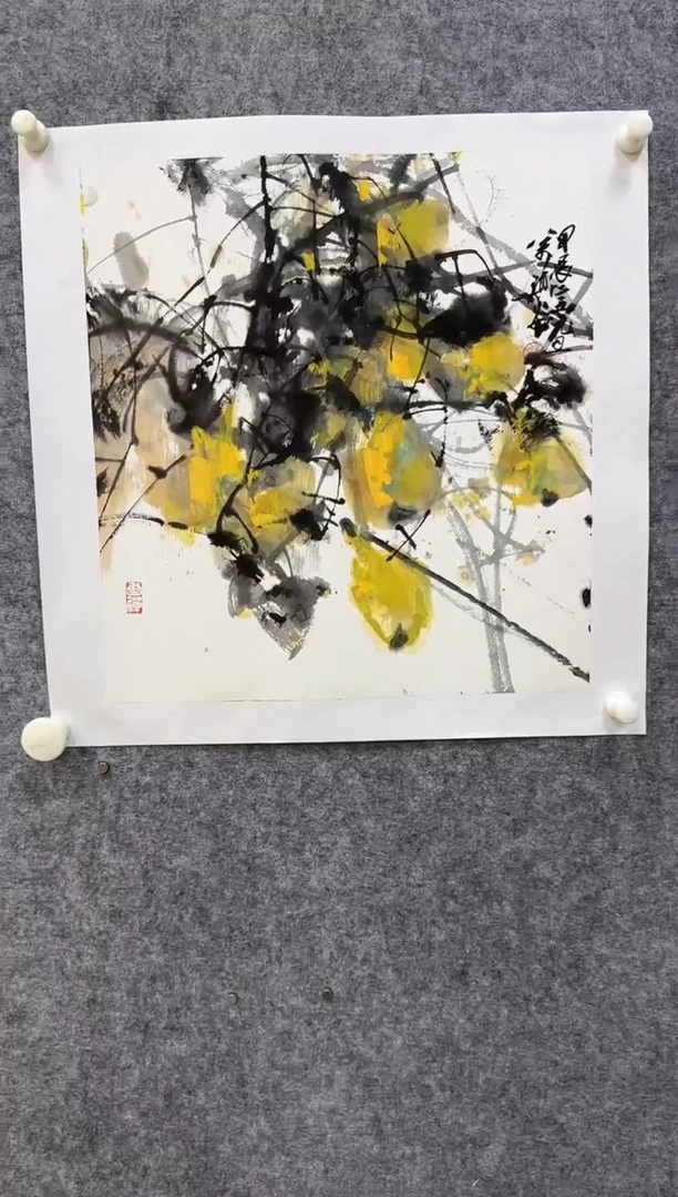 国画y天津人美-张万琪画2平尺展览原作