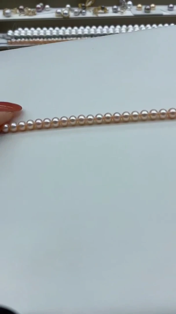 【闪购商品】淡水珍珠颈饰未镶嵌淡水无核中国红5-6mm基地发货
