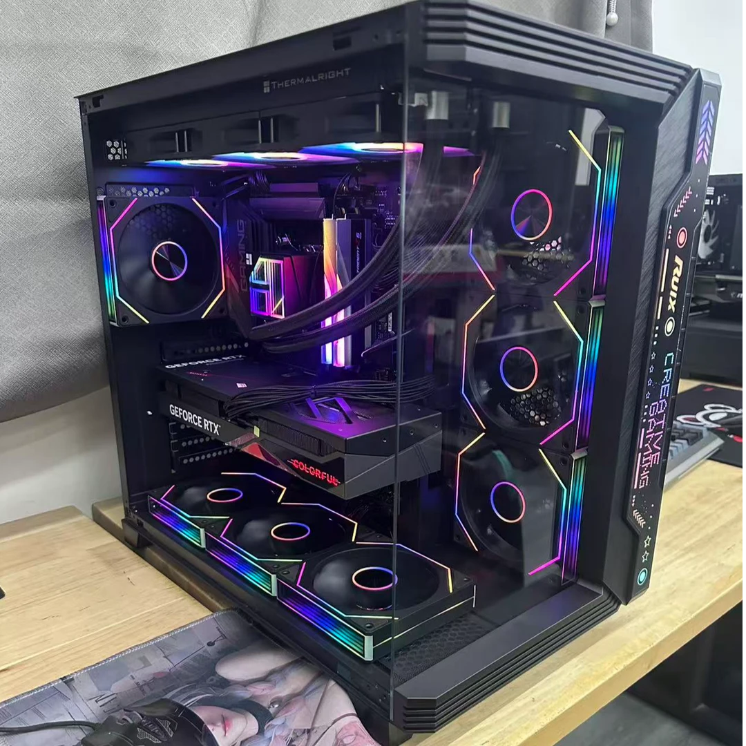 95新 Gigabyte/技嘉 i7-14700kf+32+1t+z790+850w+360水冷+4070s