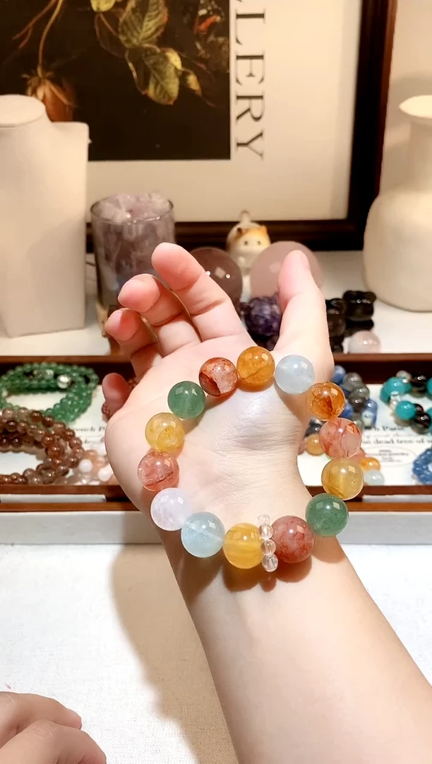 未镶嵌手链水晶水晶多宝diy手串 多样性发一