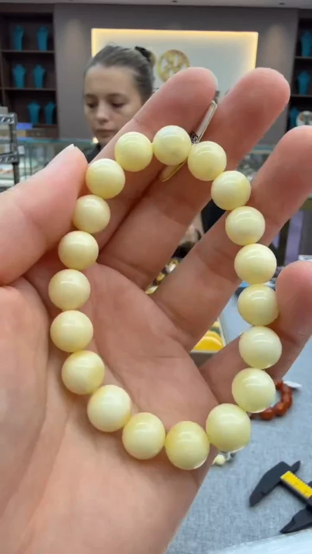手链琥珀未镶嵌105秒拍号 假一罚三