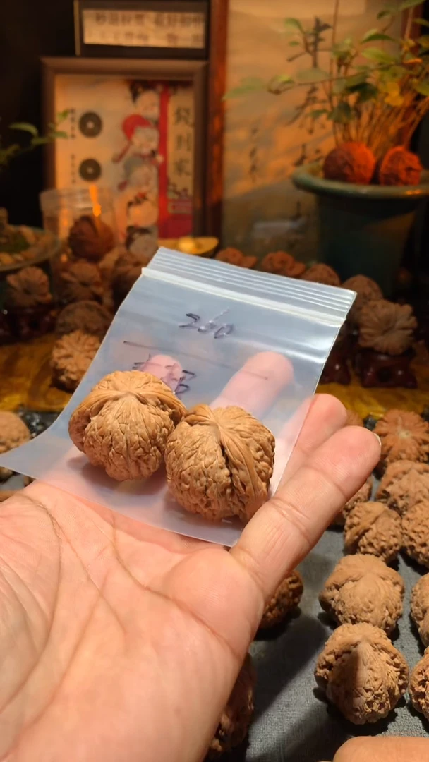 把件桃核大*丰泰文玩  老树密文  39 尺寸左右盘玩打底不支持退换