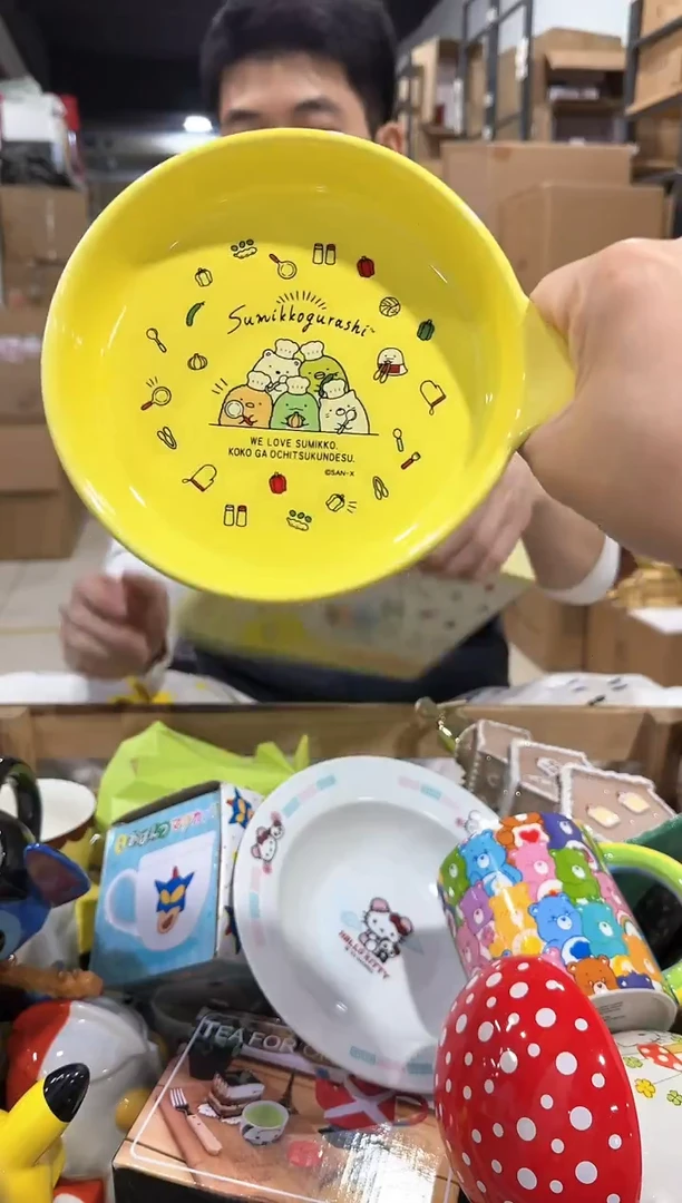 摆件原盒角落生物手柄盘