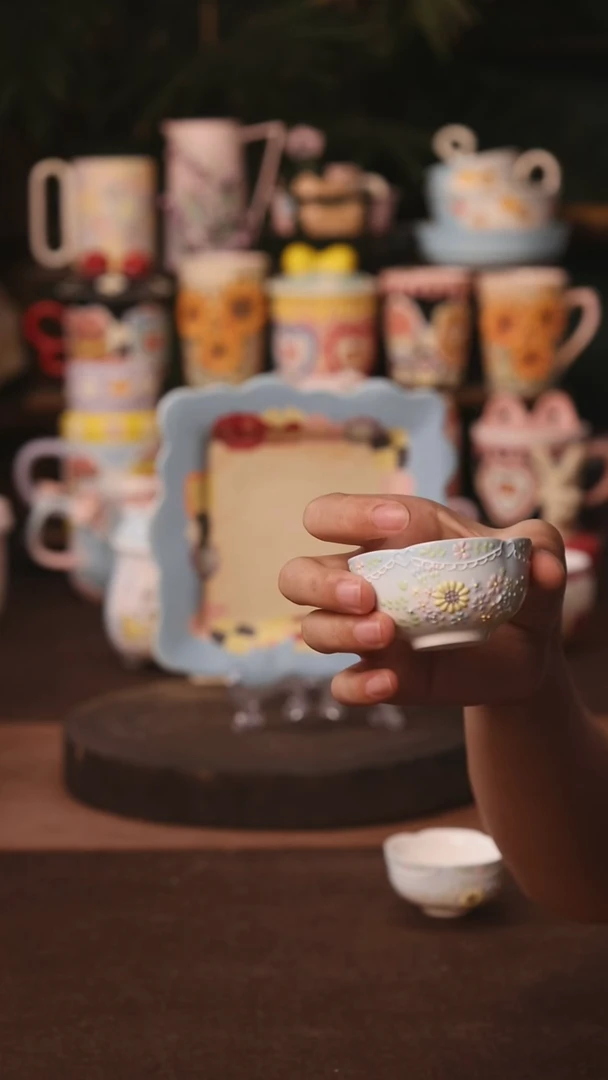 杯子景德镇原创手作陶瓷