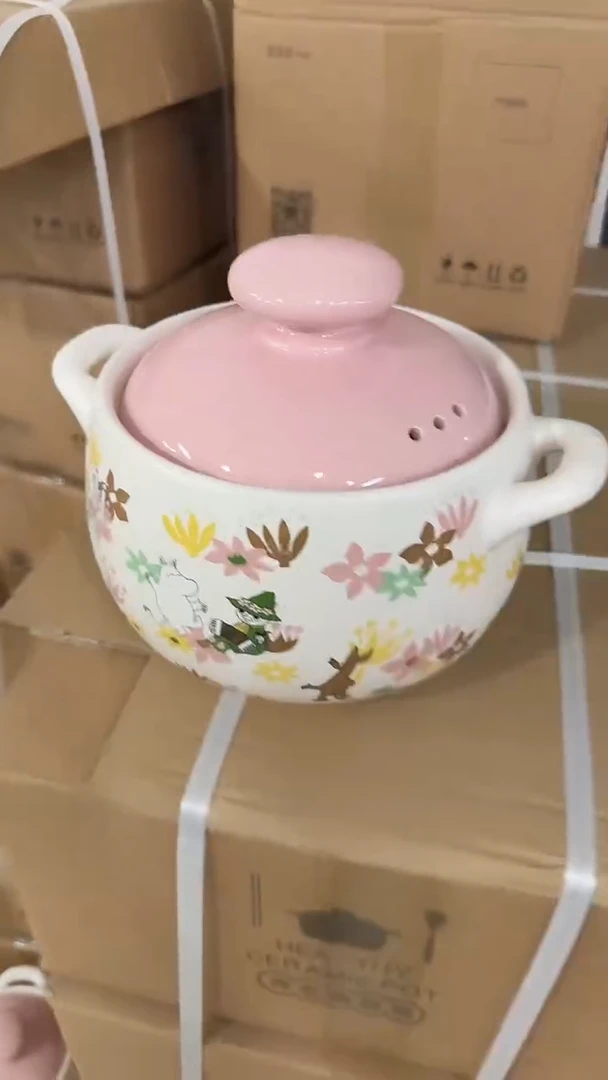 瓷片姆明花语高汤锅2.8L