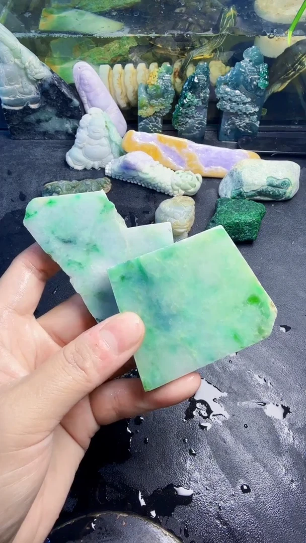 颈饰未镶嵌翡翠天然翡翠057