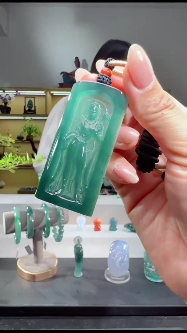 吊坠(不含链)未镶嵌翡翠观音