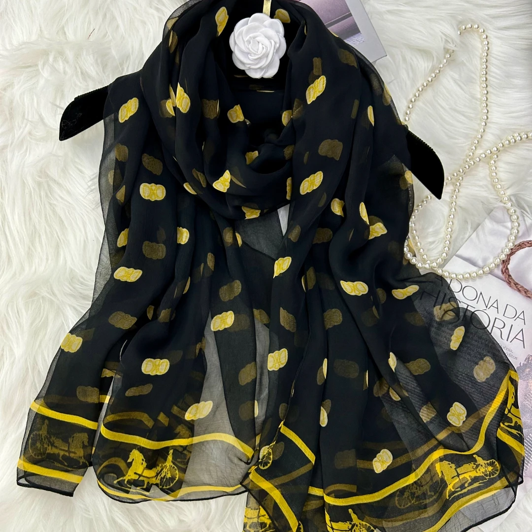 1-209 鳄鱼皱130X180左右丝百搭巾沙滩巾气质轻奢夏季