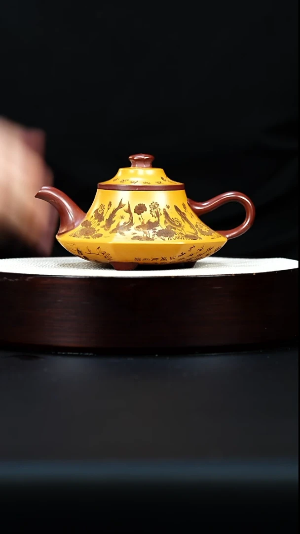茶壶紫砂宜兴紫砂 云炉壶 底槽清