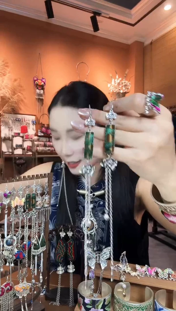 刺绣纯手工民族风耳环