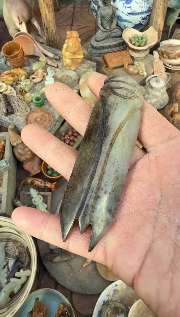 未镶嵌岫岩河磨玉（透闪石质玉）挂件玉器555555