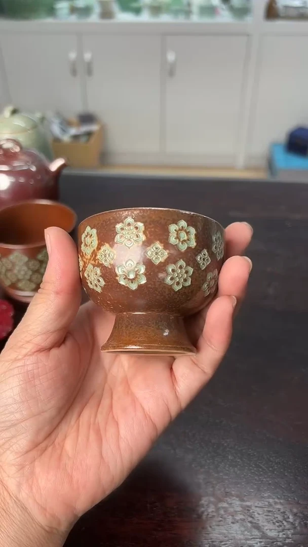 龙泉云间青瓷小米茶器