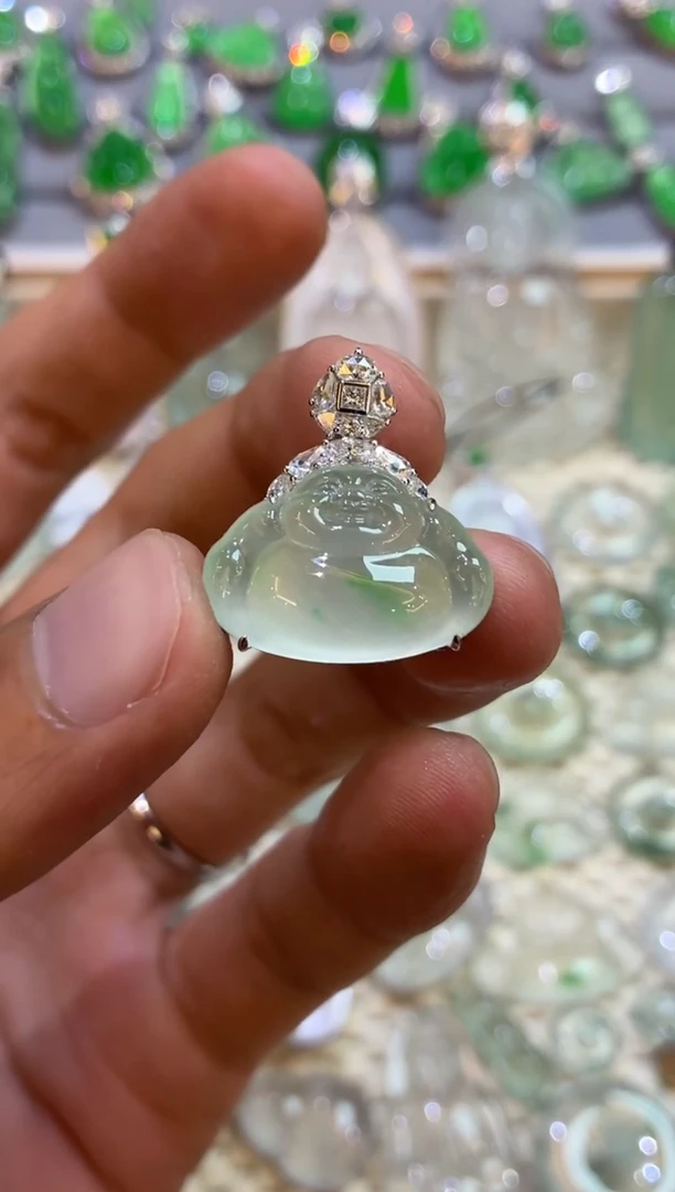 吊坠(不含链)未镶嵌翡翠沐*佛公