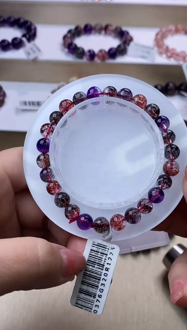 【闪购商品】水晶手链未镶嵌黑加仑超七7m+