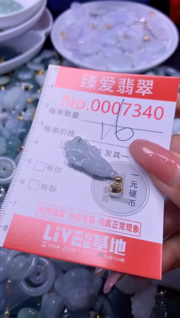 翡翠未镶嵌吊坠(不含链)7340