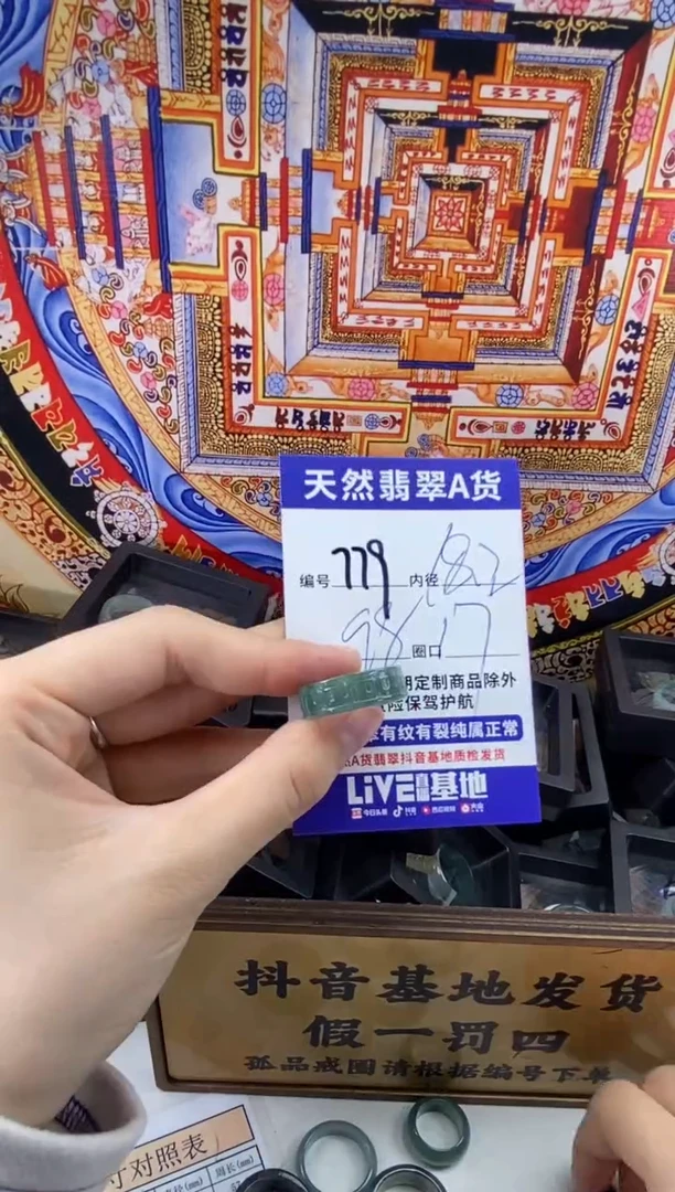 未镶嵌戒圈翡翠779