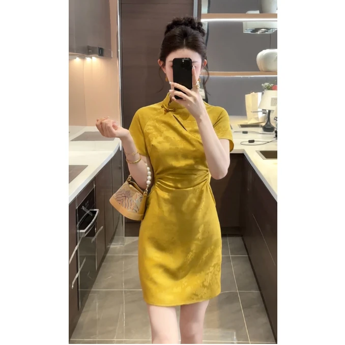 【吾昧】【美人心计2.0】【千寻定制】连衣裙预JJC4LYQ1879开叉连