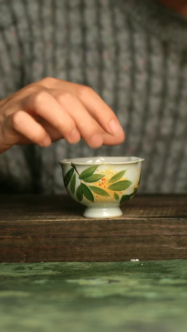 陶瓷青诗集手工手绘瓷器