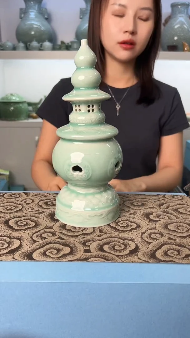 龙泉云间青瓷小米茶器