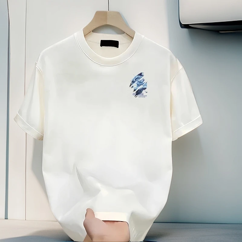 仓石一树夏季梵高星空短袖t恤男士ins潮牌宽松休闲情侣索罗娜上衣