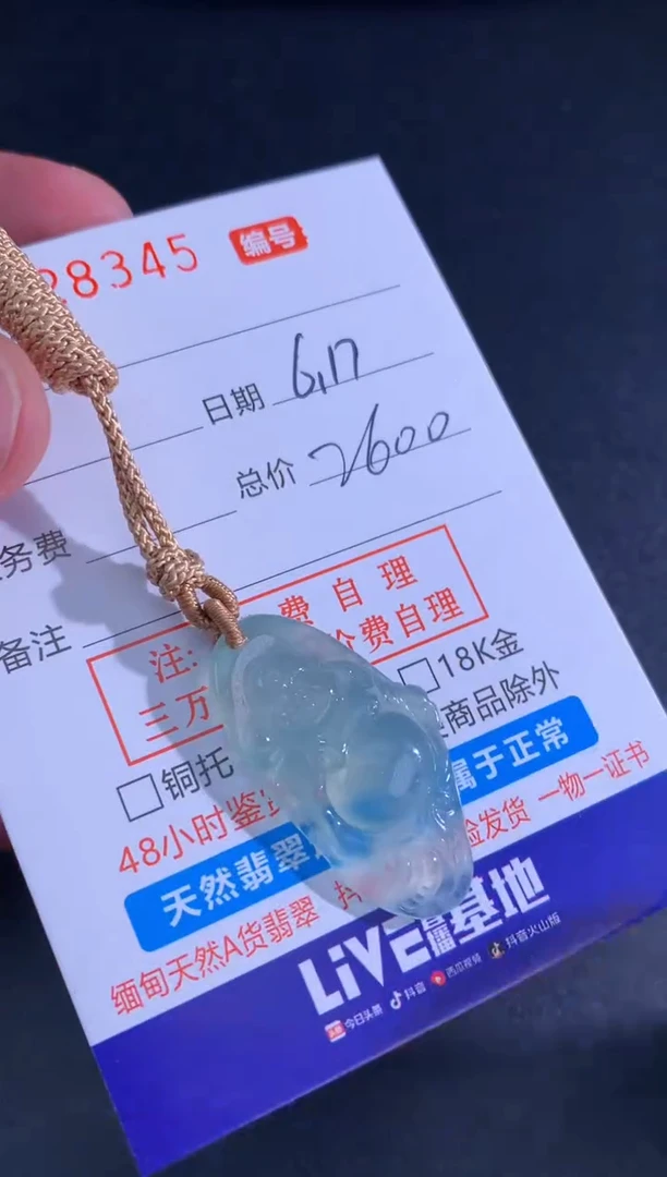 翡翠未镶嵌颈饰天然A货翡翠