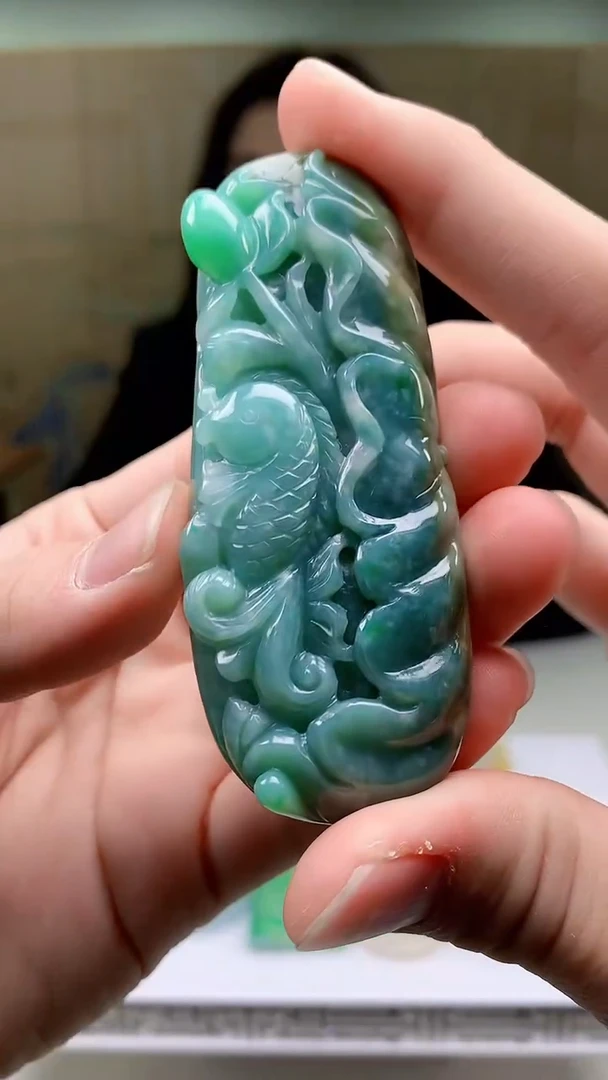【闪购商品】定制翡翠未镶嵌4829bb-毛货挂件9