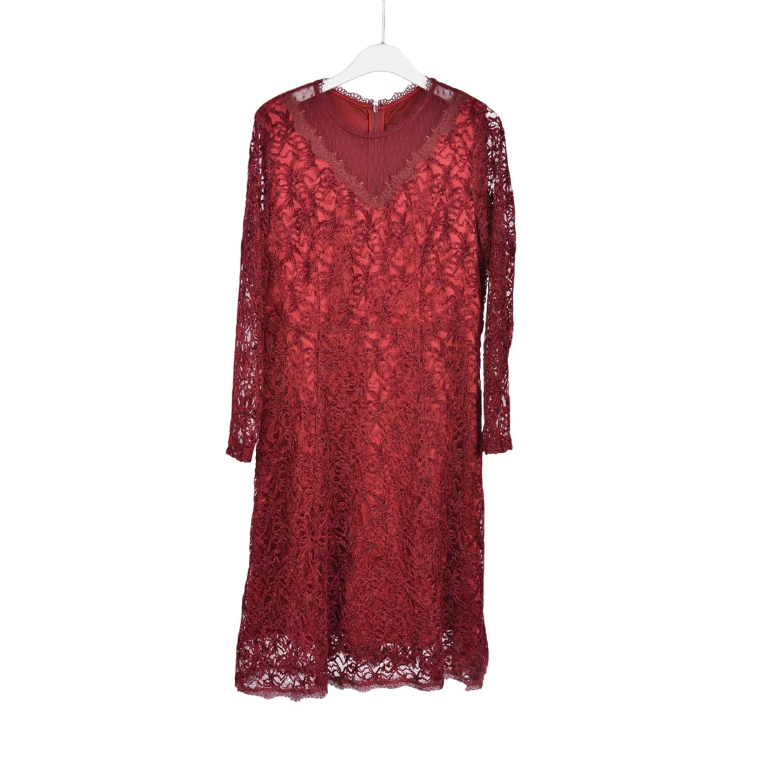 【专柜捡漏Z】GPF2中高端时尚女装DQB-连衣裙9080酒红正码