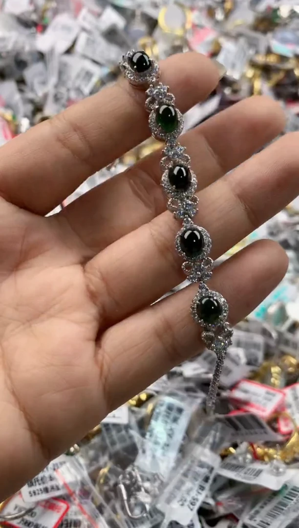 银S925镶嵌戒指翡翠101010---2