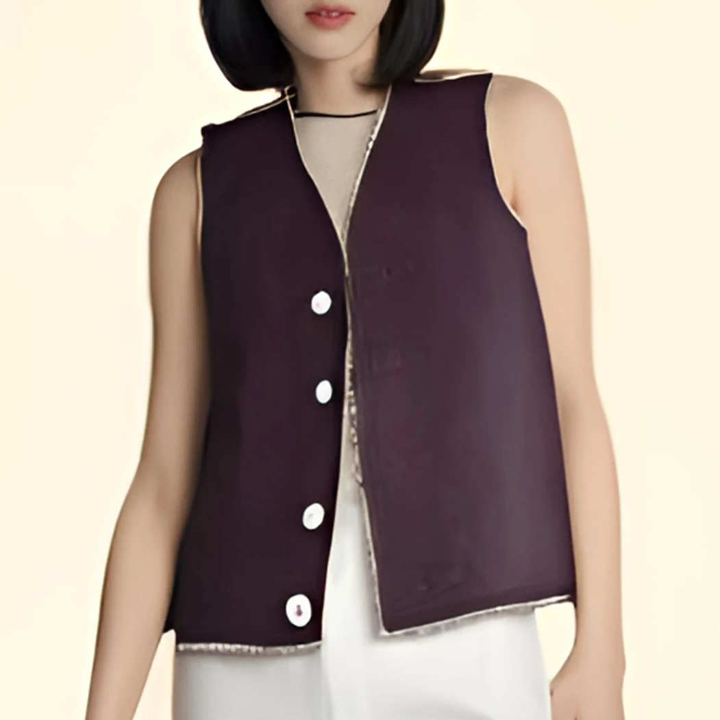 【佳文定制】两面穿加厚加绒背心无袖马甲上衣2014