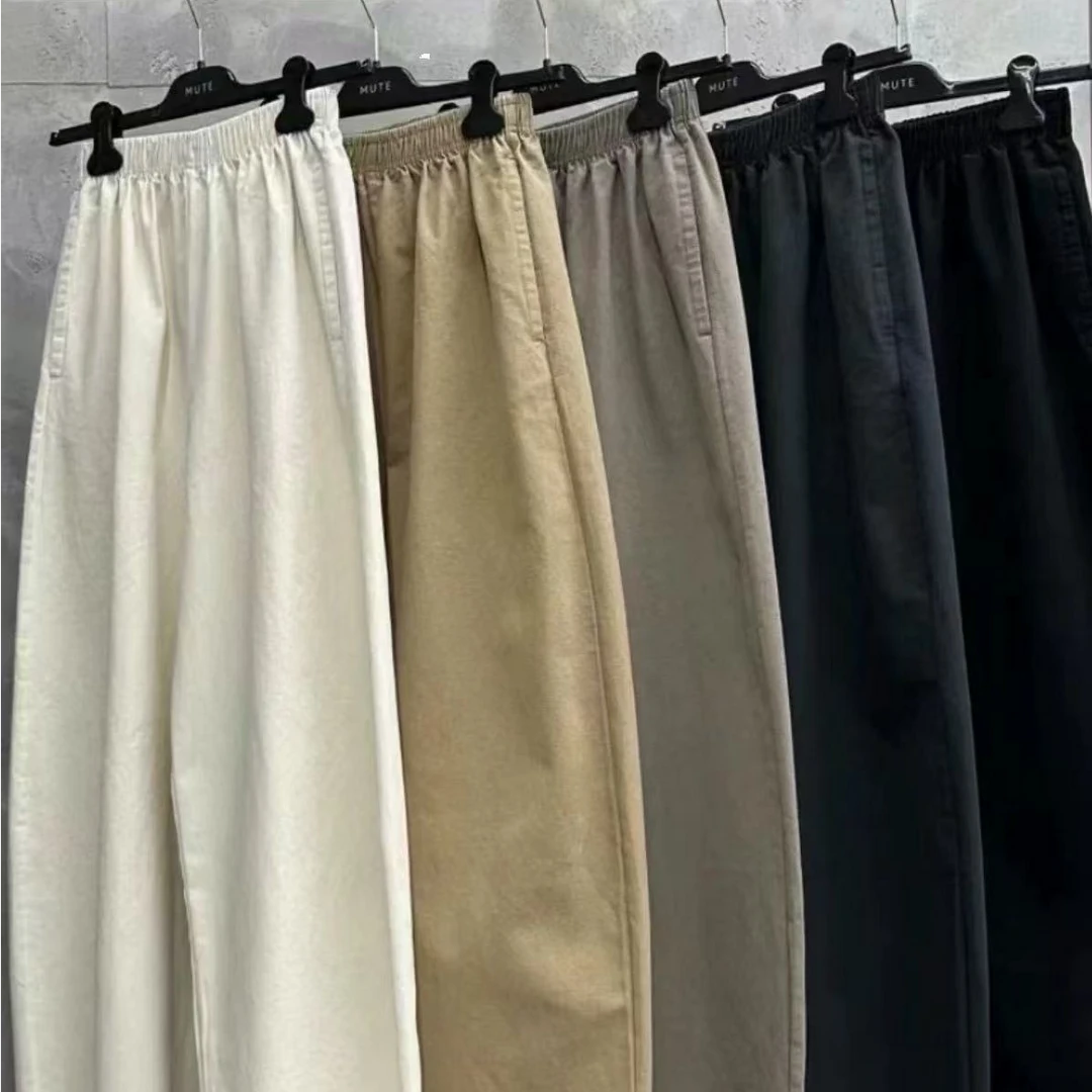 韩国东大门正品代购 MU百搭纯色显瘦直筒休闲裤（no退 no换）