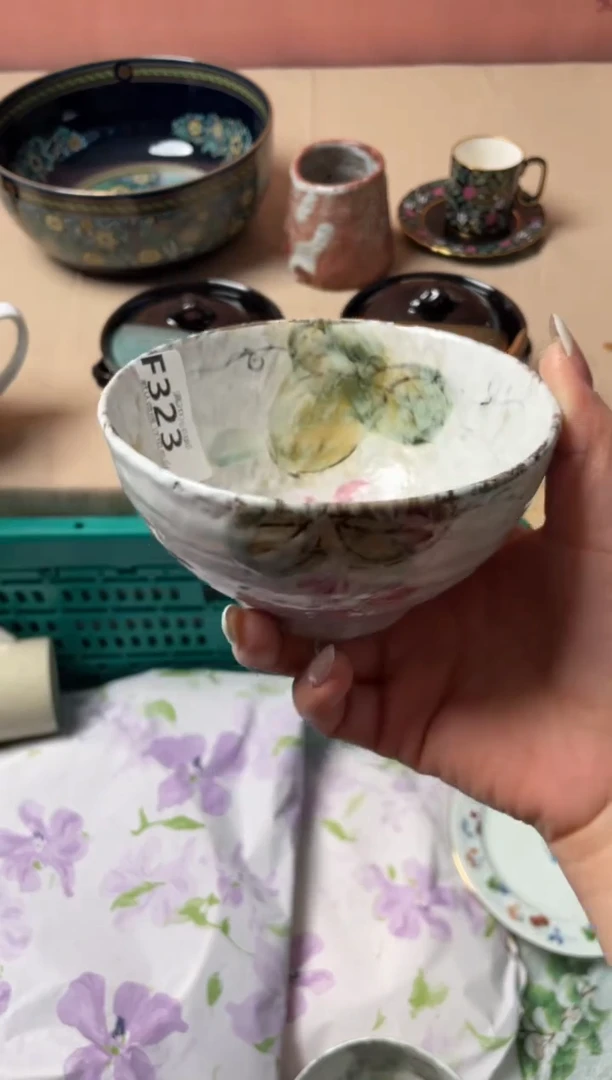 瓷片熊*瓷器瓷器F323