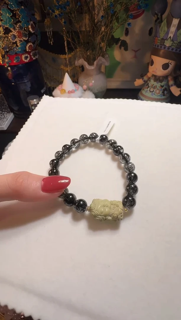【闪购商品】发晶手串未镶嵌黑发晶手串