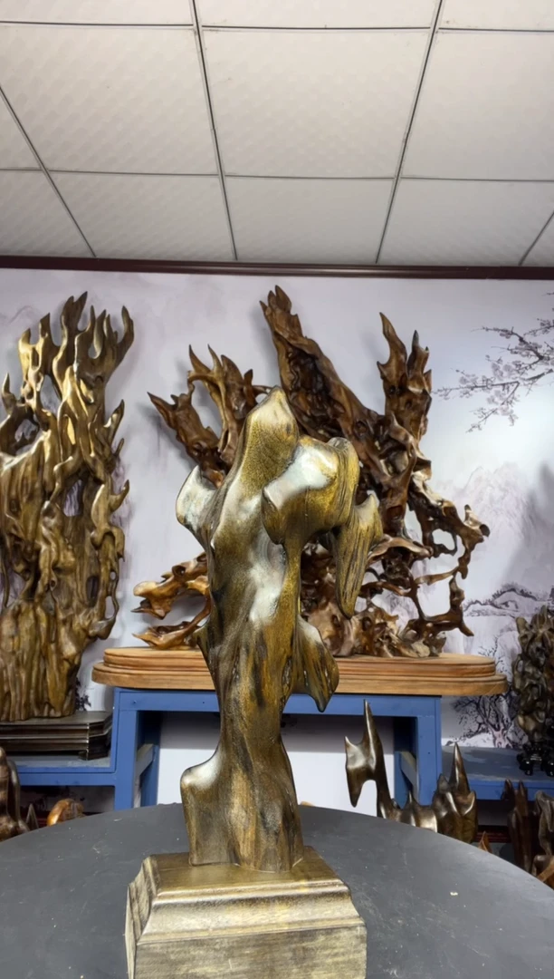 金丝楠木雕款?***?金丝楠木工艺品摆件