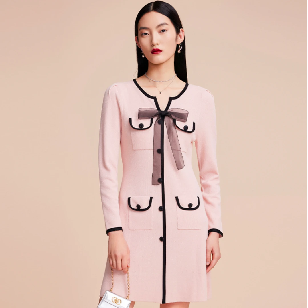 COCOON/可可尼优雅精致小香风连衣裙23307AC026367138