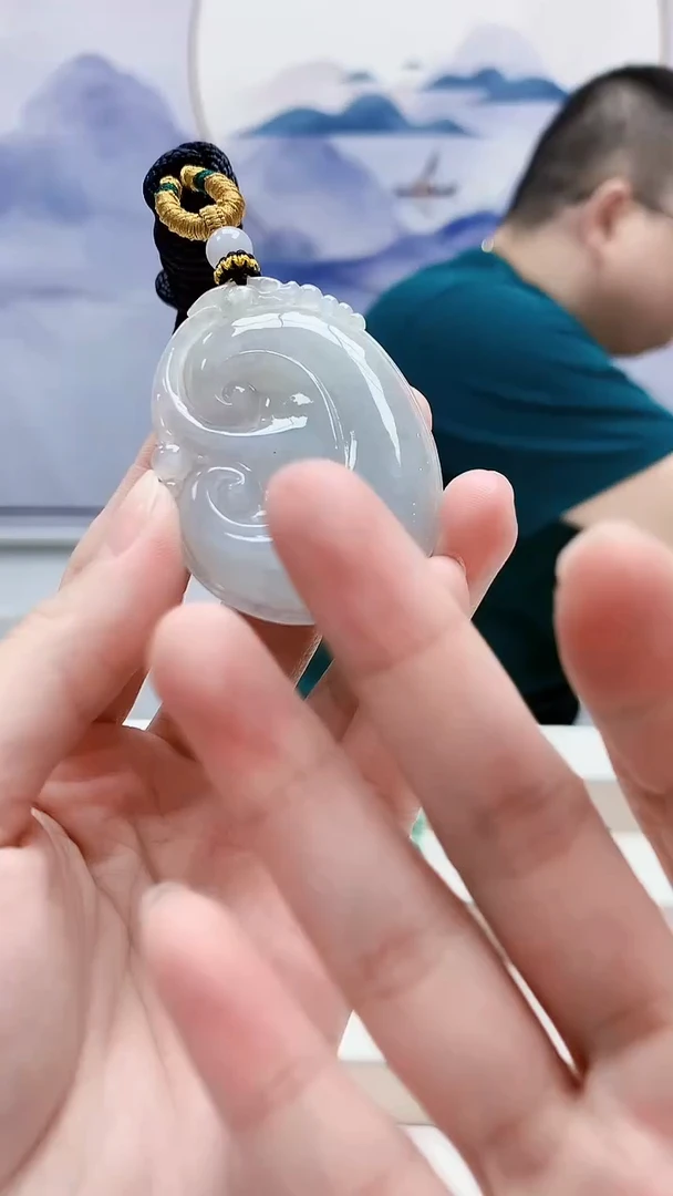 未镶嵌定制翡翠5167lr-毛货挂件64