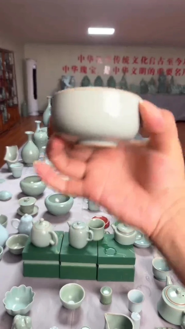 其他舞钢汝瓷产品  罗汉杯（带礼盒）