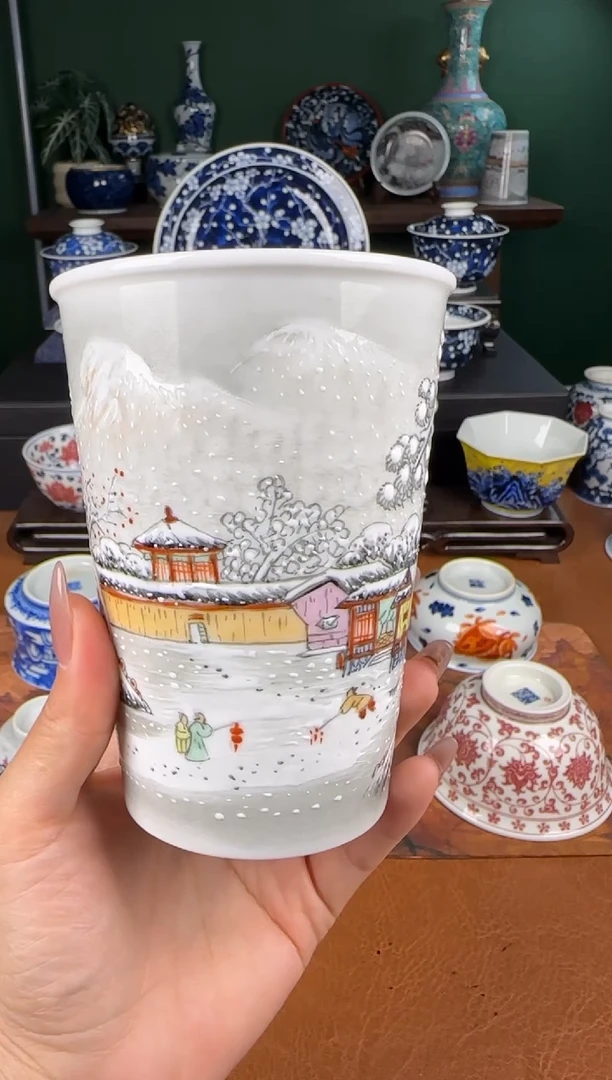 杯艺汉。雪景大可乐杯