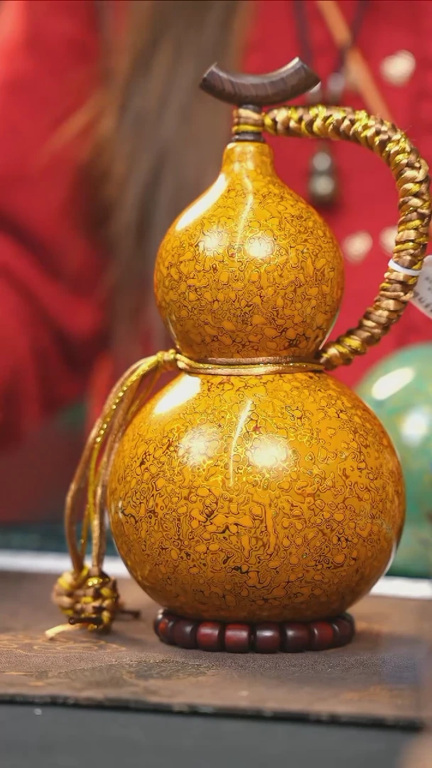 【闪购商品】WD228漆艺酒葫芦不包手串及旋转底座