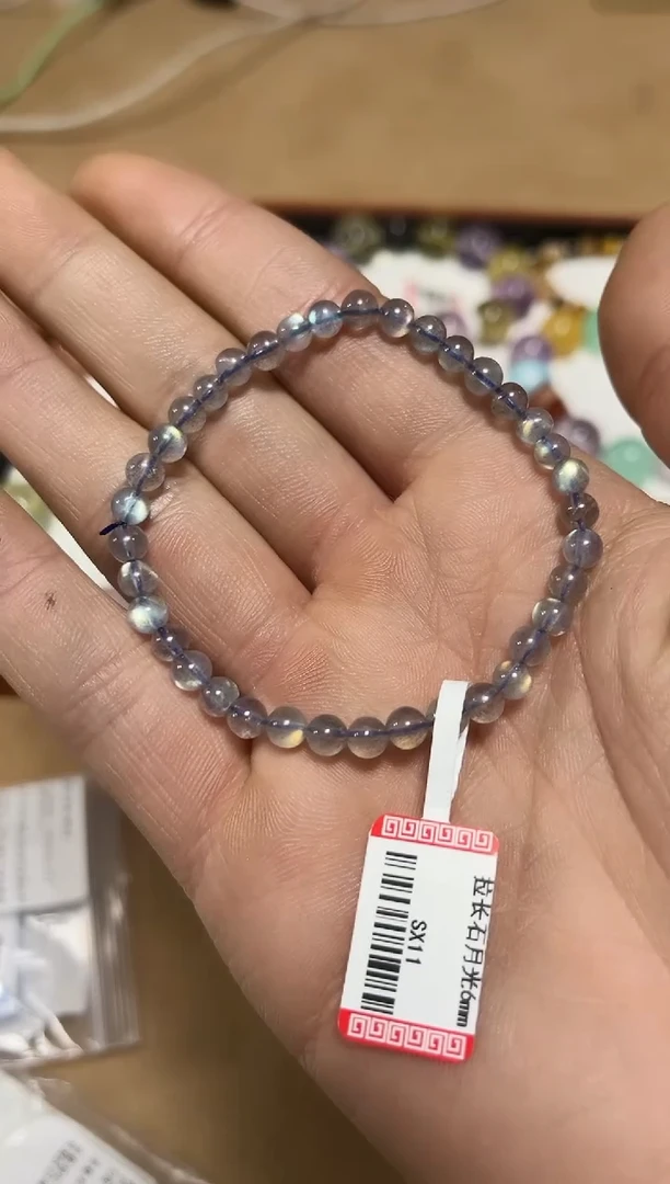 未镶嵌手链水晶24-54月光石单圈手串