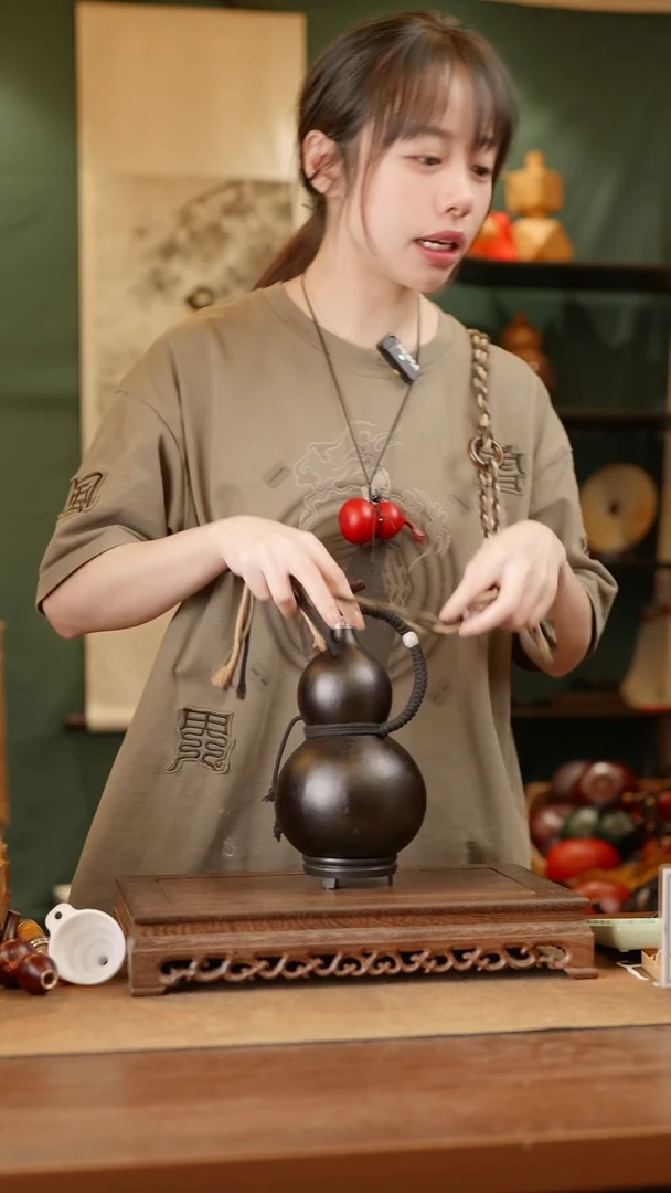 294号精品天然大漆酒葫芦一物一拍~