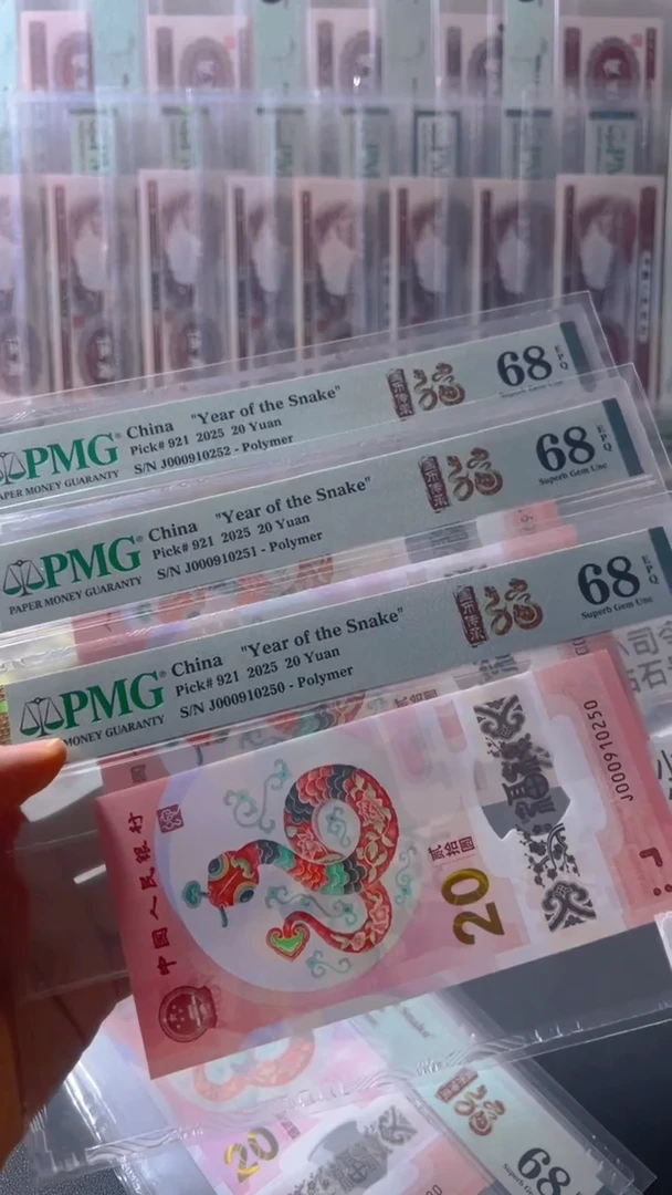 塑料2025蛇年纪念钞小司令无347