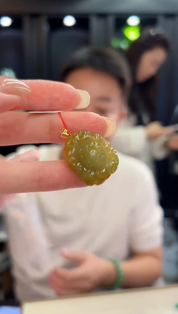 吊坠(不含链)18K金镶嵌翡翠 缅料A货/支持复检/一件